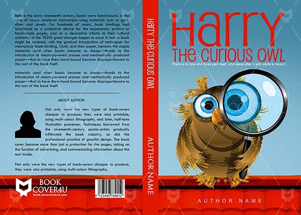 Children-book-cover-design-Harry The Curious Owl-front