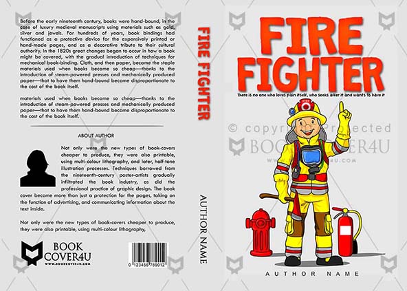 Children-book-cover-design-Fire Fighter-front