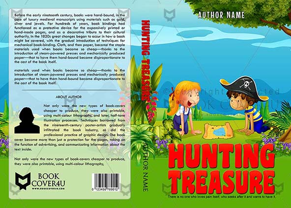 Children-book-cover-design-Hunting Treasure-front