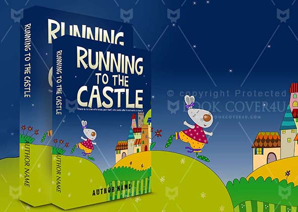 Children-book-cover-design-Running To The Castle-back