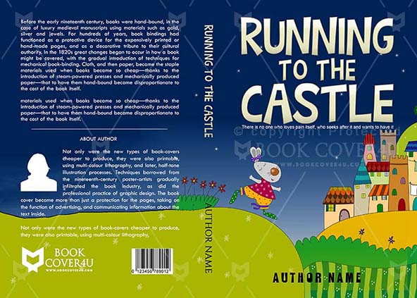 Children-book-cover-design-Running To The Castle-front