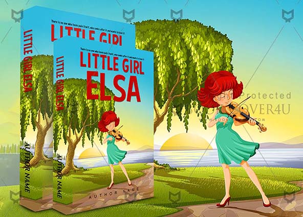 Children-book-cover-design-Little Girl Elsa-back