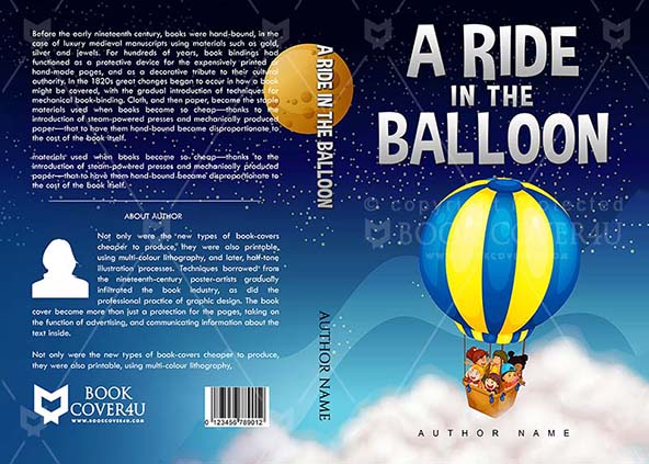 Children-book-cover-design-A Ride In The Balloon-front