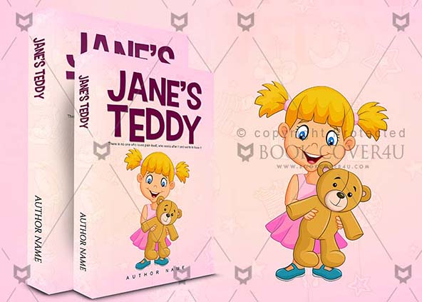 Children-book-cover-design-Janes Teddy-back