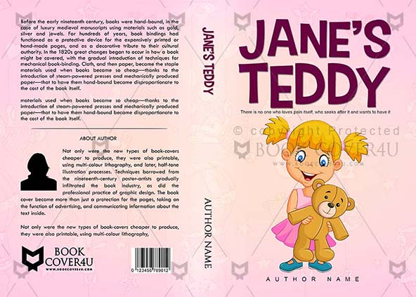 Children-book-cover-design-Janes Teddy-front