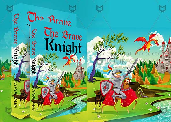 Children-book-cover-design-The Brave Knight-back