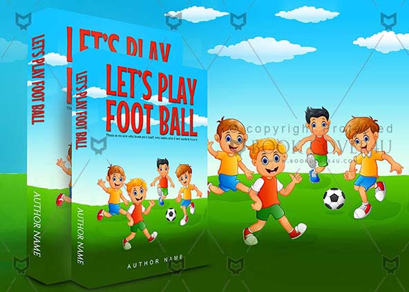 Children-book-cover-design-Lets Play Foot Ball-back