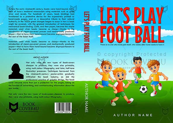 Children-book-cover-design-Lets Play Foot Ball-front