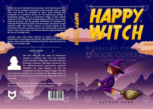 Children-book-cover-design-Happy Witch-front