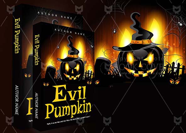 Children-book-cover-design-Evil Pumpkin-back