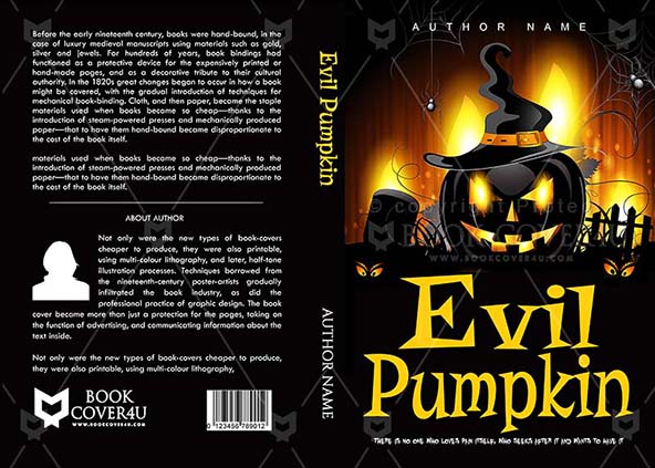Children-book-cover-design-Evil Pumpkin-front