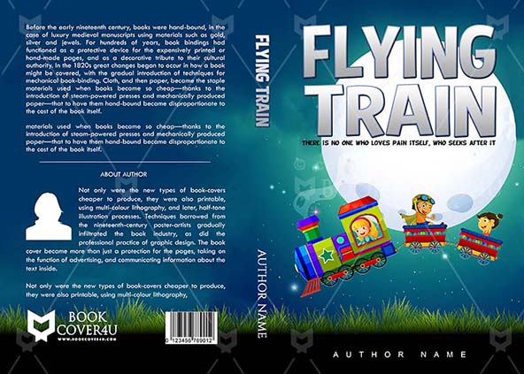 Children-book-cover-design-Flying Train-front