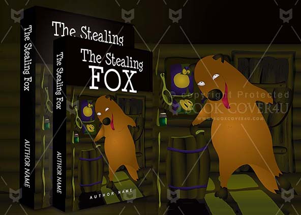 Children-book-cover-design-The Stealing Fox-back