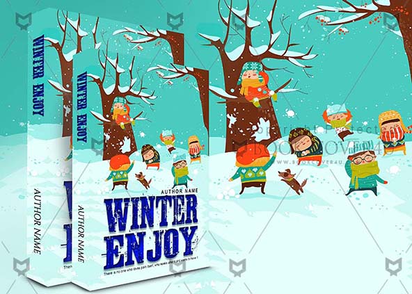 Children-book-cover-design-Winter Enjoy-back