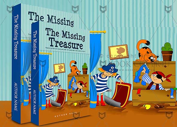 Children-book-cover-design-The Missing Treasure-back