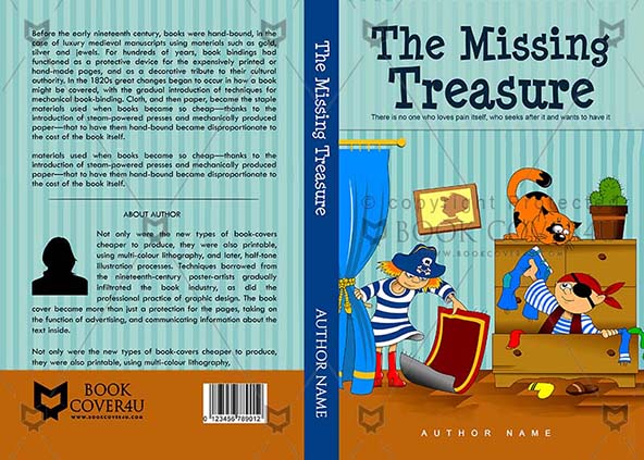Children-book-cover-design-The Missing Treasure-front