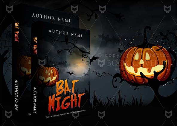 Horror-book-cover-design-Bat Night-back