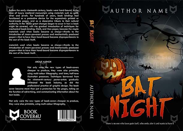 Horror-book-cover-design-Bat Night-front