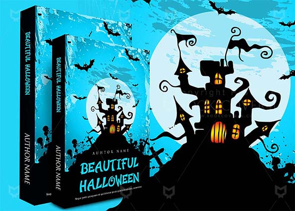 Horror-book-cover-design-Beautiful Halloween-back