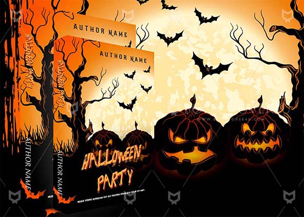 Horror-book-cover-design-Halloween Party-back