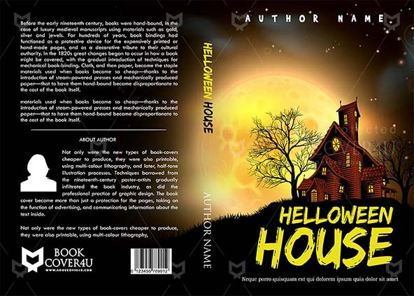 Romance-book-cover-design-Halloween House-front