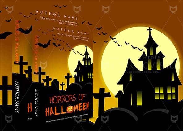 Horror-book-cover-design-Horrors Of Halloween-back