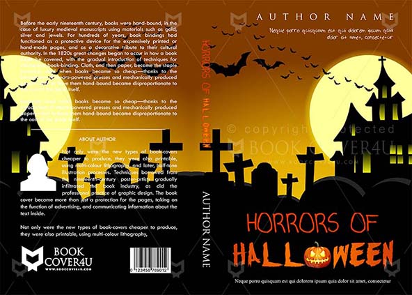 Horror-book-cover-design-Horrors Of Halloween-front