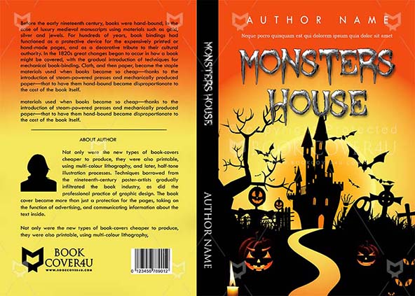 Horror-book-cover-design-Monsters House-front