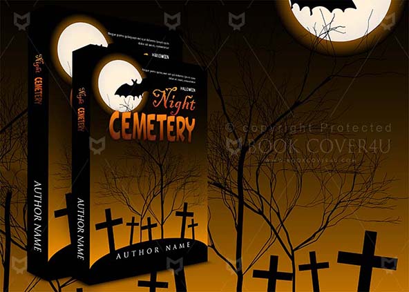 Horror-book-cover-design-Night Cemetery-back