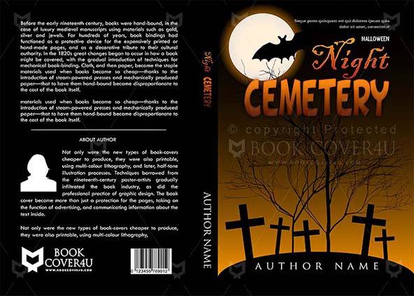 Horror-book-cover-design-Night Cemetery-front