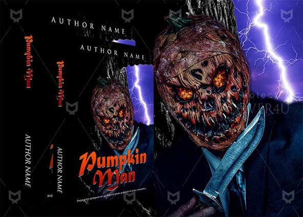 Horror-book-cover-design-Pumpkin Man-back