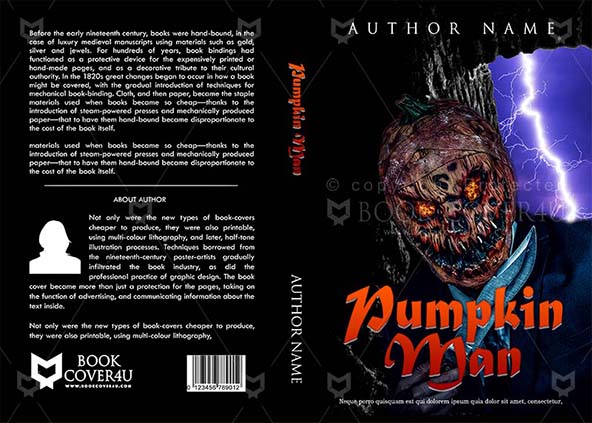 Horror-book-cover-design-Pumpkin Man-front