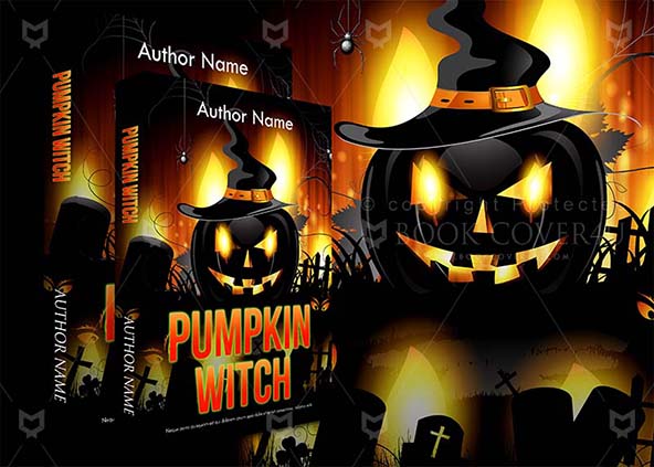 Horror-book-cover-design-Pumpkin Witch-back