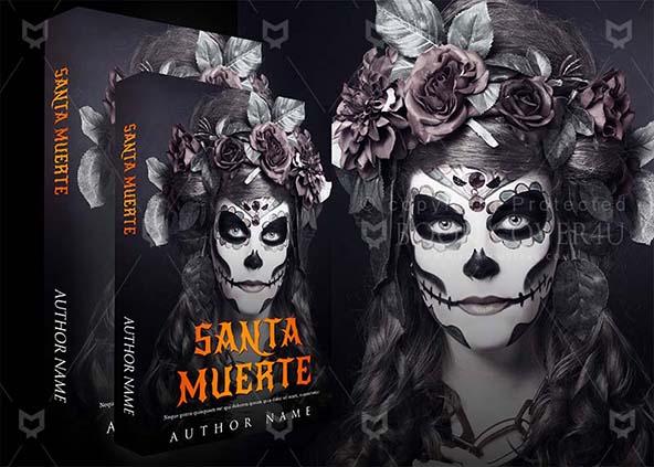 Horror-book-cover-design-Santa Muerte-back