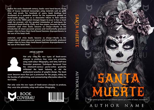 Horror-book-cover-design-Santa Muerte-front