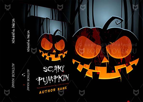 Horror-book-cover-design-Scary Pumpkin-back
