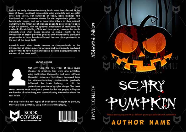 Horror-book-cover-design-Scary Pumpkin-front