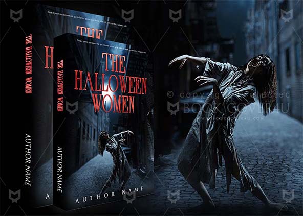 Horror-book-cover-design-The Halloween Women-back