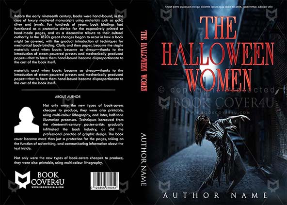 Horror-book-cover-design-The Halloween Women-front
