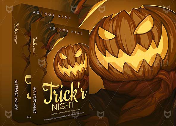 Horror-book-cover-design-Trickr Night-back