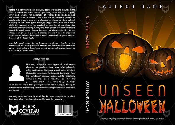 Horror-book-cover-design-Unseen Halloween-front