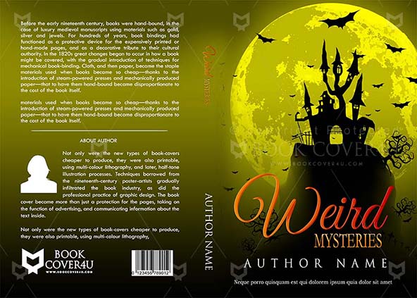 Horror-book-cover-design-Weird Mysteries-front