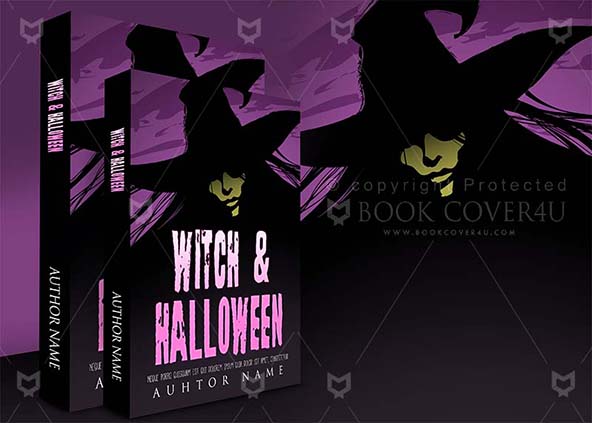 Horror-book-cover-design-Witch & Halloween-back