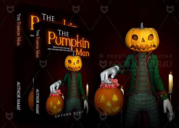 Horror-book-cover-design-The Pumpkin Man-back