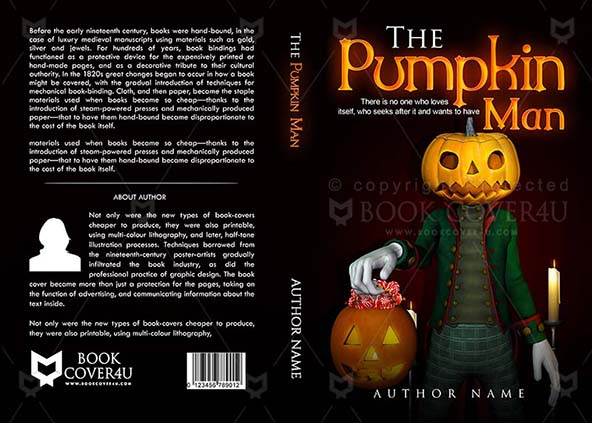 Horror-book-cover-design-The Pumpkin Man-front