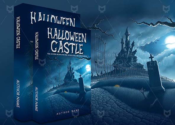 Horror-book-cover-design-Halloween Castle-back