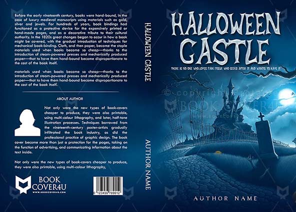 Horror-book-cover-design-Halloween Castle-front