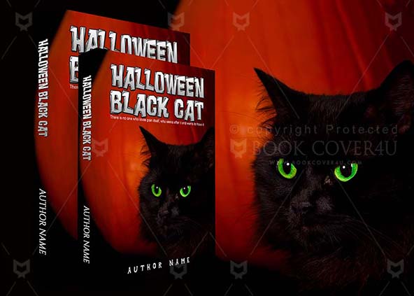 Horror-book-cover-design-Halloween black cat-back