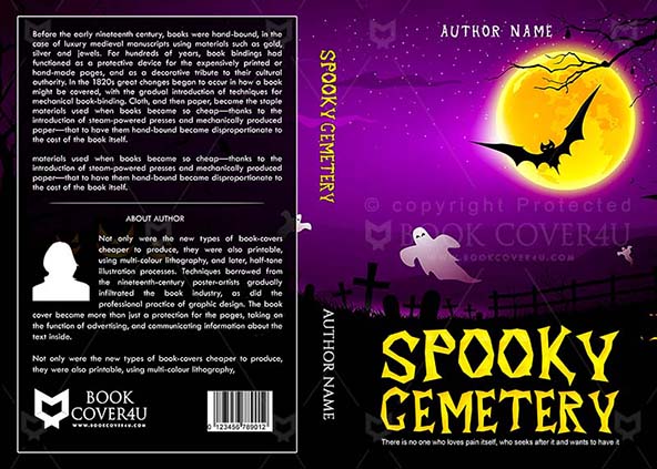 Horror-book-cover-design-Spooky Cemetery-front