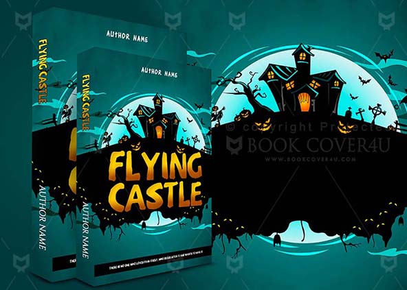 Horror-book-cover-design-Flying Castle-back